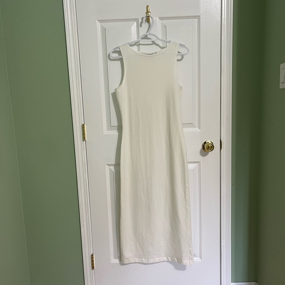 Frank & Oak White Midi Dress